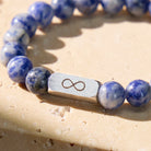 FuAttract Clarity Calm Balance Infinity Sodalite Stainless Steel Bracelet - image 4