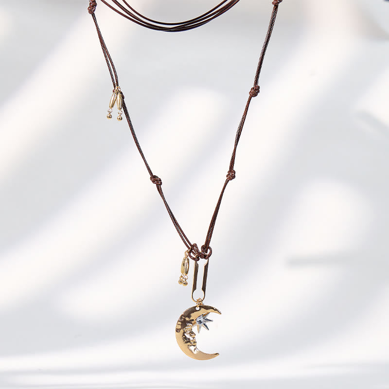 FuAttract Crescent Moon Necklace – Calm Energy Flow Strength - image 1