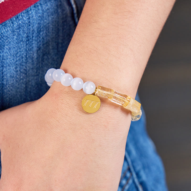 FuAttract Angel Numbers Cat's Eye Citrine Bracelet – Focus Abundance Flow - image 3