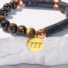 FuAttract Protection Clarity Angel Numbers Golden Obsidian Black Tourmaline Bracelet - image 3