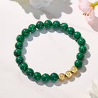 FuAttract Protection Healing Angel Numbers Malachite Stainless Steel Bracelet - image 1