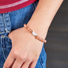 FuAttract Calm Joy Inner Peace Crescent Moon Sunstone Bracelet  - image 3