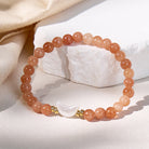 FuAttract Calm Joy Inner Peace Crescent Moon Sunstone Bracelet  - image 1