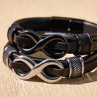 FuAttract Infinity Leather Stainless Steel Bracelet – Love Modern Balance - image 5