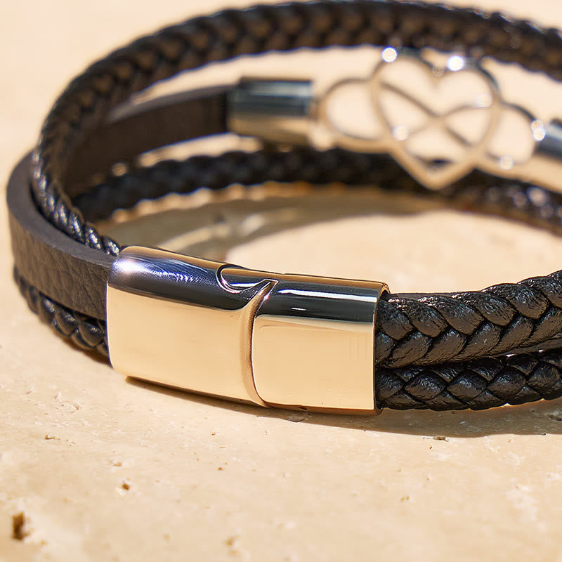 FuAttract Infinity Heart Leather Bracelet – Love Connection Modern Strength - image 6