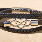 FuAttract Infinity Heart Leather Bracelet – Love Connection Modern Strength - image 5