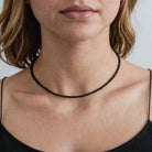 FuAttract Balance Healing Clarity Focus Crystal Energy Beaded Necklace - Black Obsidian - image 0