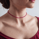 FuAttract Balance Healing Clarity Focus Crystal Energy Beaded Necklace - Red Spinel - image 5