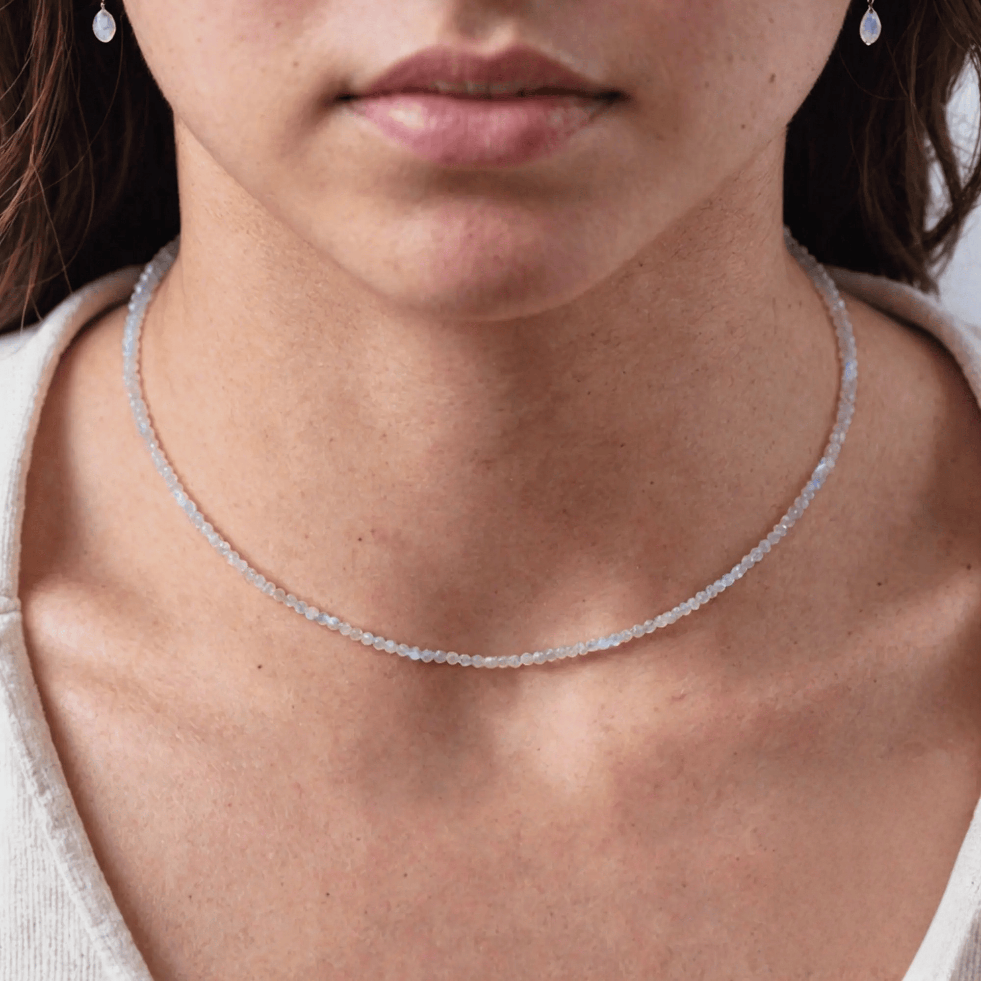 FuAttract Balance Healing Clarity Focus Crystal Energy Beaded Necklace - Moonstone - image 20
