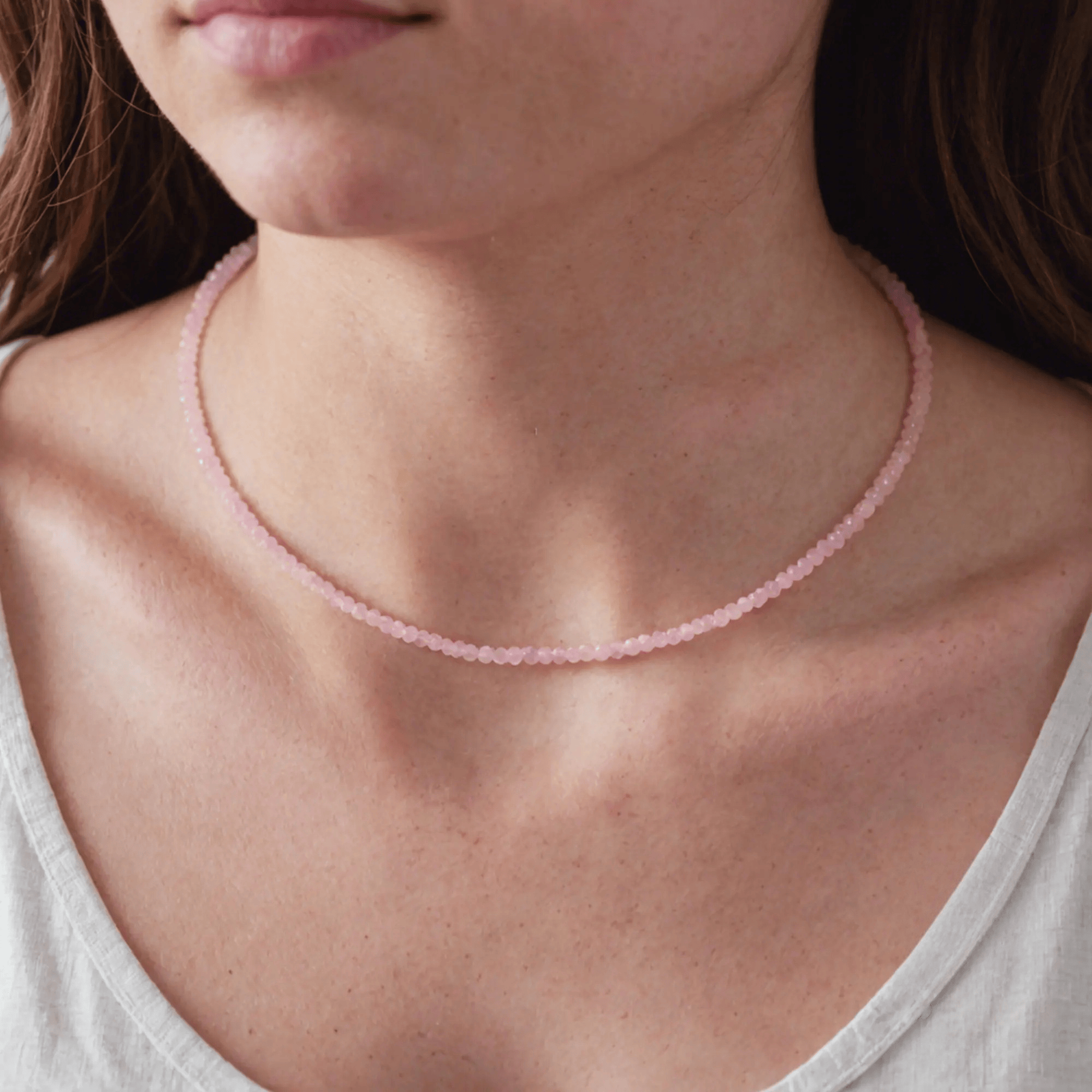 FuAttract Balance Healing Clarity Focus Crystal Energy Beaded Necklace - Rose Quartz - image 25