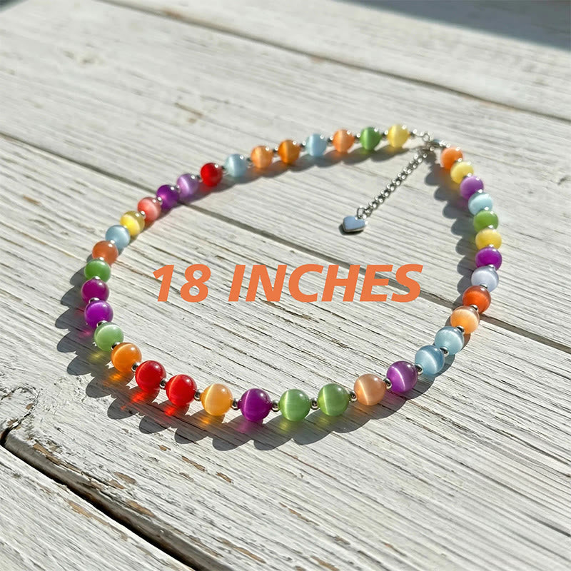 FuAttract UV Reactive Cat's Eye Dopamine Bracelet – Rainbow Glow Focus Energy - image 7
