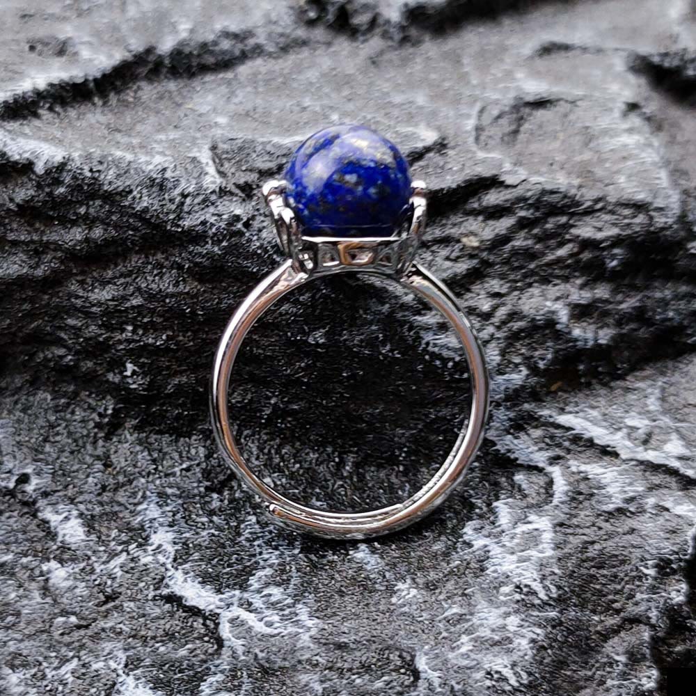 FuAttract Energy Balance Healing Adjustable Multi-Gemstone Spinning Ring - Lapis Lazuli - image 10