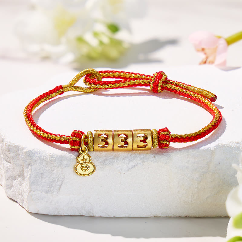 FuAttract Angel Numbers Red String Bracelet – Protection Vitality Energy - image 2