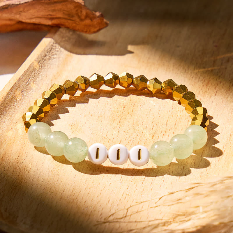 FuAttract Growth Harmony Energy Angel Numbers Green Aventurine Bracelet - 111 - image 10