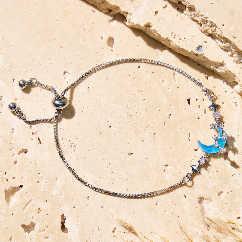 FuAttract Crescent Moon Zircon Bracelet – Serenity Sparkle Vitality Energy - image 3