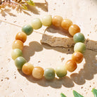 FuAttract Spiritual Awakening Wisdom Calm Energy Bodhi Seed Bracelet  - Lemon Sunflower - 12mm - image 7