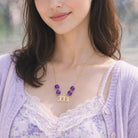 FuAttract Guidance Clarity Angel Numbers Amethyst Stainless Steel Necklace - image 3
