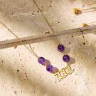 FuAttract Guidance Clarity Angel Numbers Amethyst Stainless Steel Necklace - image 4