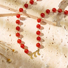 FuAttract Vitality Strength Angel Numbers Red Agate Stainless Steel Necklace - image 5