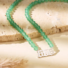 FuAttract Destiny Growth Angel Numbers Green Aventurine Stainless Steel Necklace - image 2