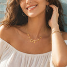 FuAttract Abundance Clarity Angel Numbers Citrine Stainless Steel Necklace - image 3