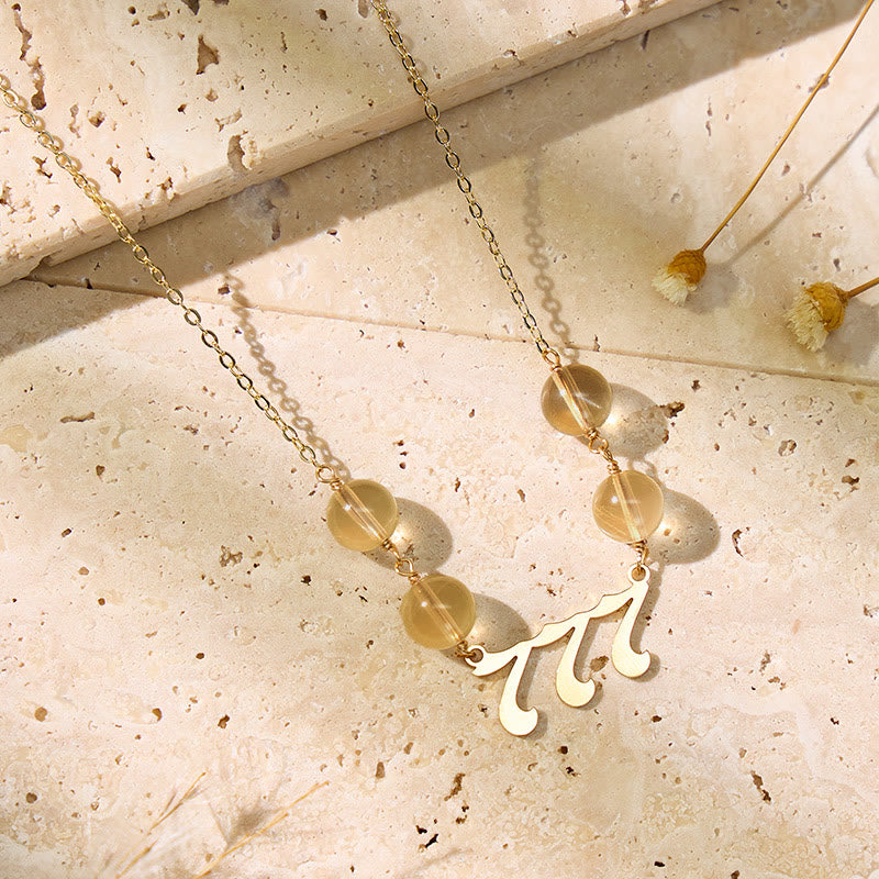 FuAttract Abundance Clarity Angel Numbers Citrine Stainless Steel Necklace - image 5