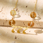 FuAttract Abundance Clarity Angel Numbers Citrine Stainless Steel Necklace - image 2