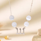 FuAttract Calm Intuition Angel Numbers Cat's Eye Stainless Steel Necklace - image 11