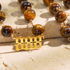 FuAttract Courage Strength Angel Numbers Tiger's Eye Stainless Steel Necklace - image 1