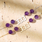 FuAttract Intuition Balance Angel Numbers Amethyst Stainless Steel Bracelet - image 4