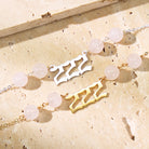 FuAttract Love Balance Angel Numbers Rose Quartz Stainless Steel Bracelet - image 4