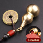 FuAttract Protection Fortune Grounded Energy Brass Cinnabar Calabash Keychain - image 2
