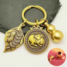 FuAttract Protection Vital Energy Chinese Zodiac Calabash Cinnabar Keychain - Rat - image 1