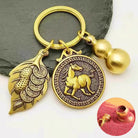 FuAttract Protection Vital Energy Chinese Zodiac Calabash Cinnabar Keychain - Horse - image 6