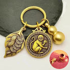 FuAttract Protection Vital Energy Chinese Zodiac Calabash Cinnabar Keychain - Monkey - image 8