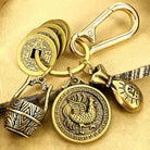 FuAttract Fortune Protection Energy Flow Chinese Zodiac Brass Keychain - Rooster - image 9