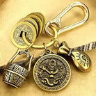 FuAttract Fortune Protection Energy Flow Chinese Zodiac Brass Keychain - Dragon - image 4