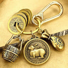 FuAttract Fortune Protection Energy Flow Chinese Zodiac Brass Keychain - Rabbit - image 3