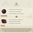 FuAttract Vitality & Prosperity Energy Enhance Garnet Purple Clay Pixiu Bracelet - image 7