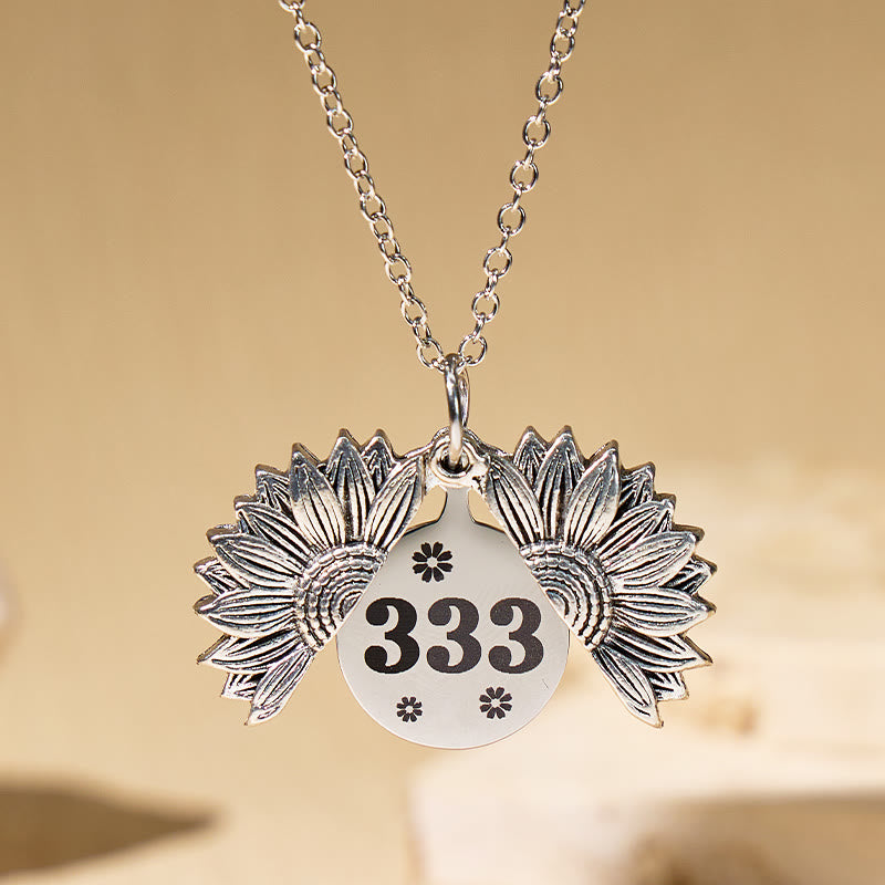 FuAttract Stability Destiny Flow Angel Numbers Stainless Steel Necklace - Silver - 999 - image 0