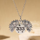 FuAttract Stability Destiny Flow Angel Numbers Stainless Steel Necklace - Silver - 999 - image 0