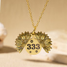 FuAttract Stability Destiny Flow Angel Numbers Stainless Steel Necklace - Gold - 999 - image 2