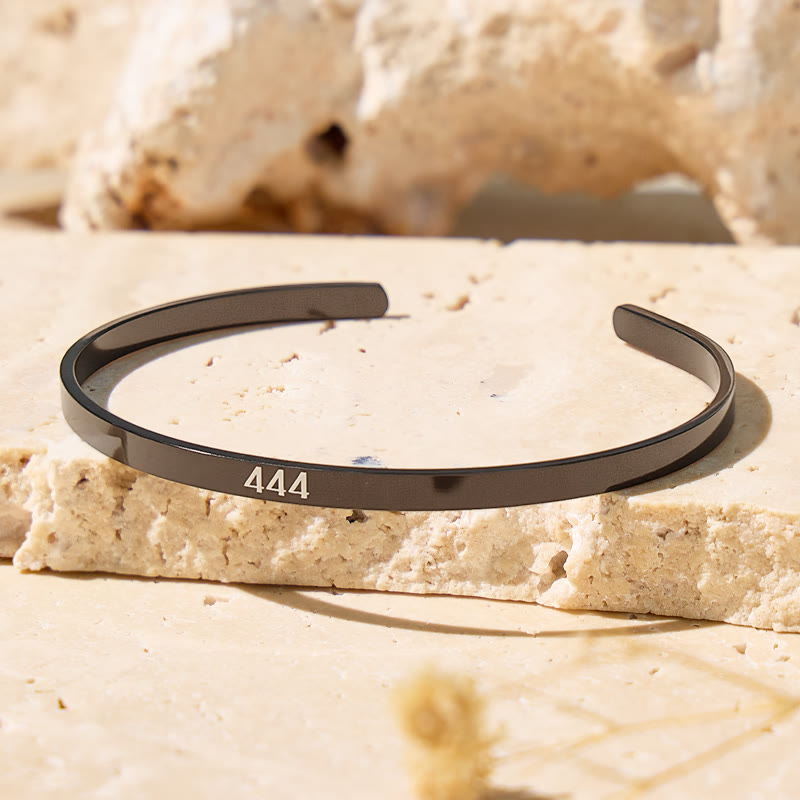FuAttract Guidance Balance Angel Numbers Stainless Steel Bracelet - Black - 999 - image 6