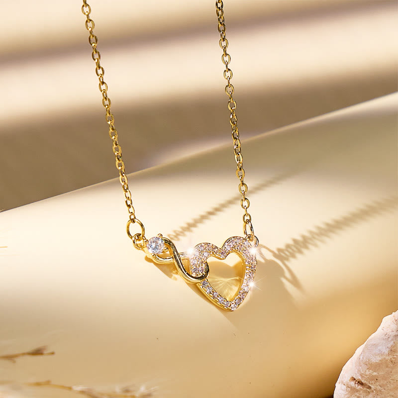FuAttract Heart Infinity Titanium Steel Necklace – Love Endless Confidence - image 2
