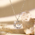 FuAttract Serenity Vitality Flow Crescent Moon Necklace - White - image 1