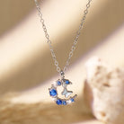 FuAttract Serenity Vitality Flow Crescent Moon Necklace - Blue - image 0