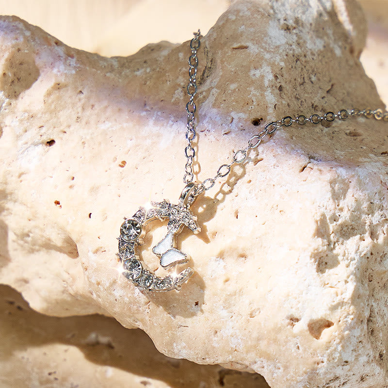 FuAttract Serenity Vitality Flow Crescent Moon Necklace - image 3