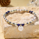FuAttract Calm Harmony Angel Numbers Kyanite Amazonite White Agate Bracelet - image 2