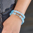FuAttract Guidance Clarity Angel Numbers Aquamarine Stainless Steel Bracelet - image 3
