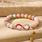 FuAttract Stability Harmony Infinity Salt Source Agate Bracelet - 8mm - image 0